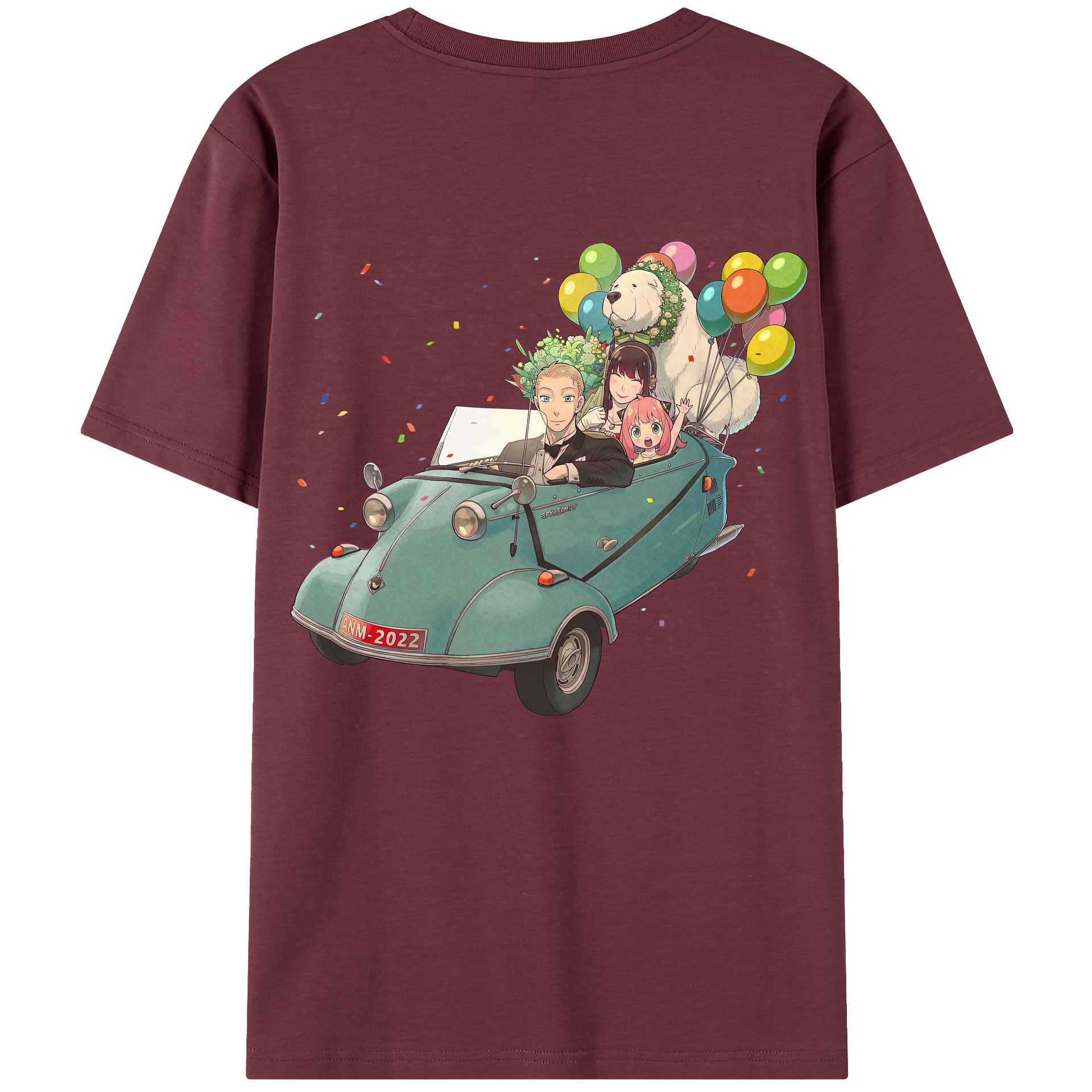 （画像用） SPY×FAMILY间谍家家酒 綿100％半袖Tシャツ（背面プリント）